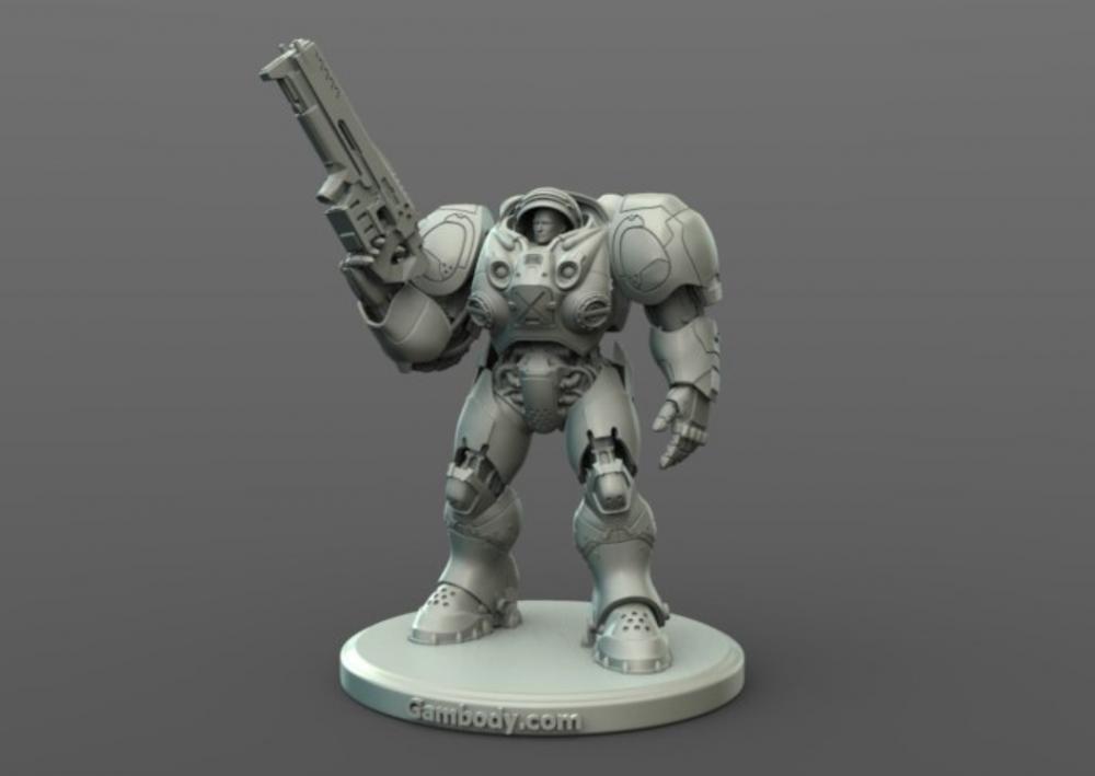 星际争霸机枪兵3D打印模型