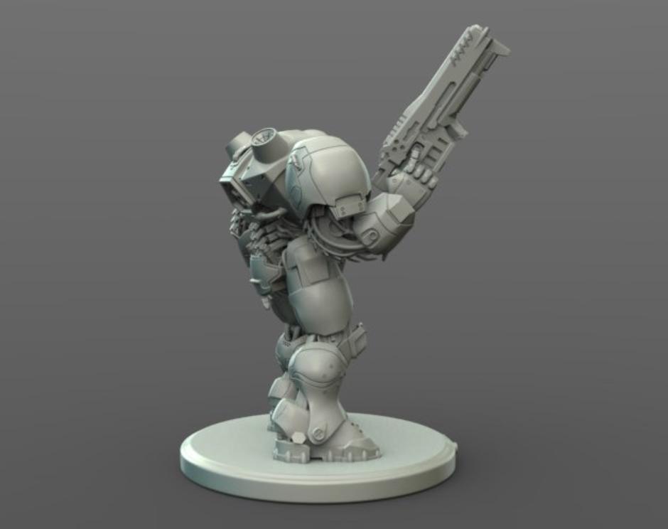 星际争霸机枪兵3D打印模型