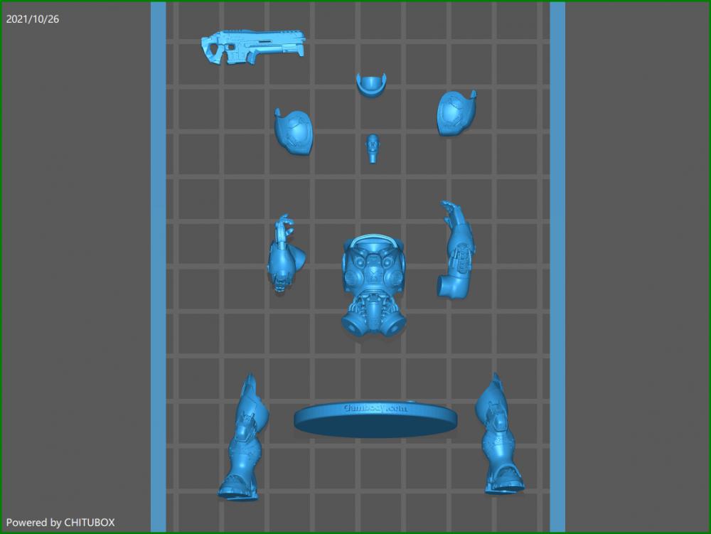 星际争霸机枪兵3D打印模型