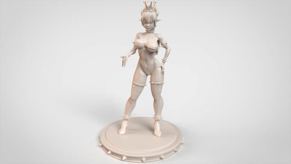 库巴公主 超级马里奥3D打印模型