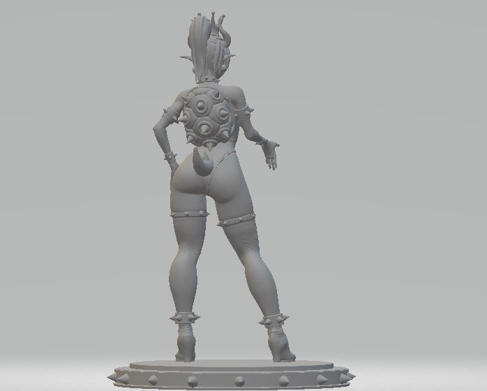 库巴公主 超级马里奥3D打印模型