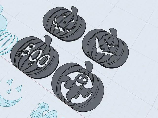 万圣节装饰 南瓜杯垫3D打印模型