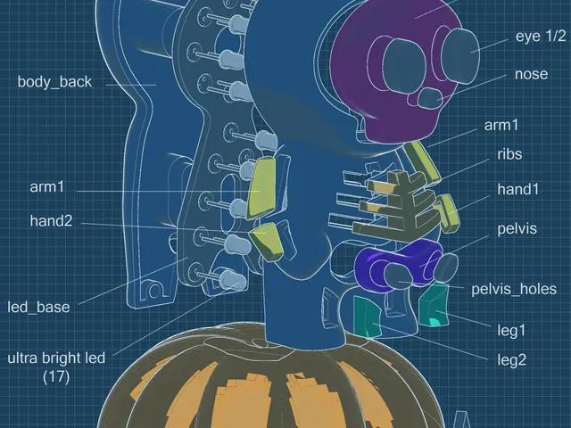 万圣节装饰 发光小骷髅3D打印模型