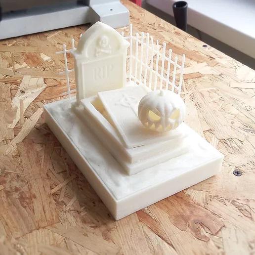 万圣节 南瓜坟墓3D打印模型