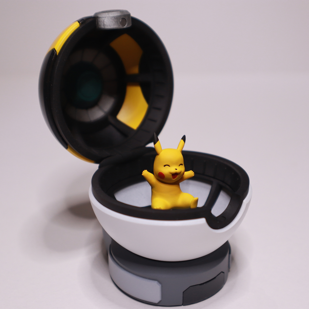 精灵球 皮卡丘3D打印模型