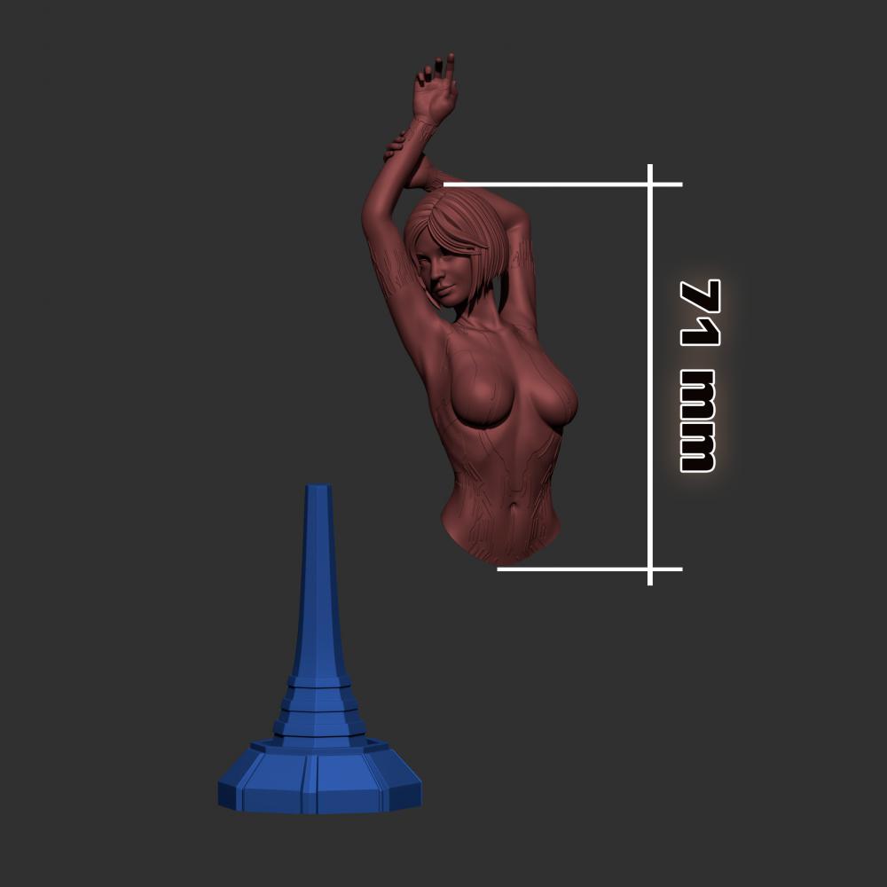 科塔娜 光环3D打印模型