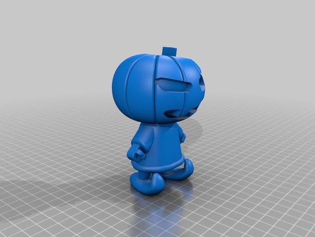 万圣节 南瓜人与蜘蛛3D打印模型