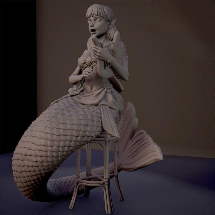街头表演 美人鱼版3D打印模型