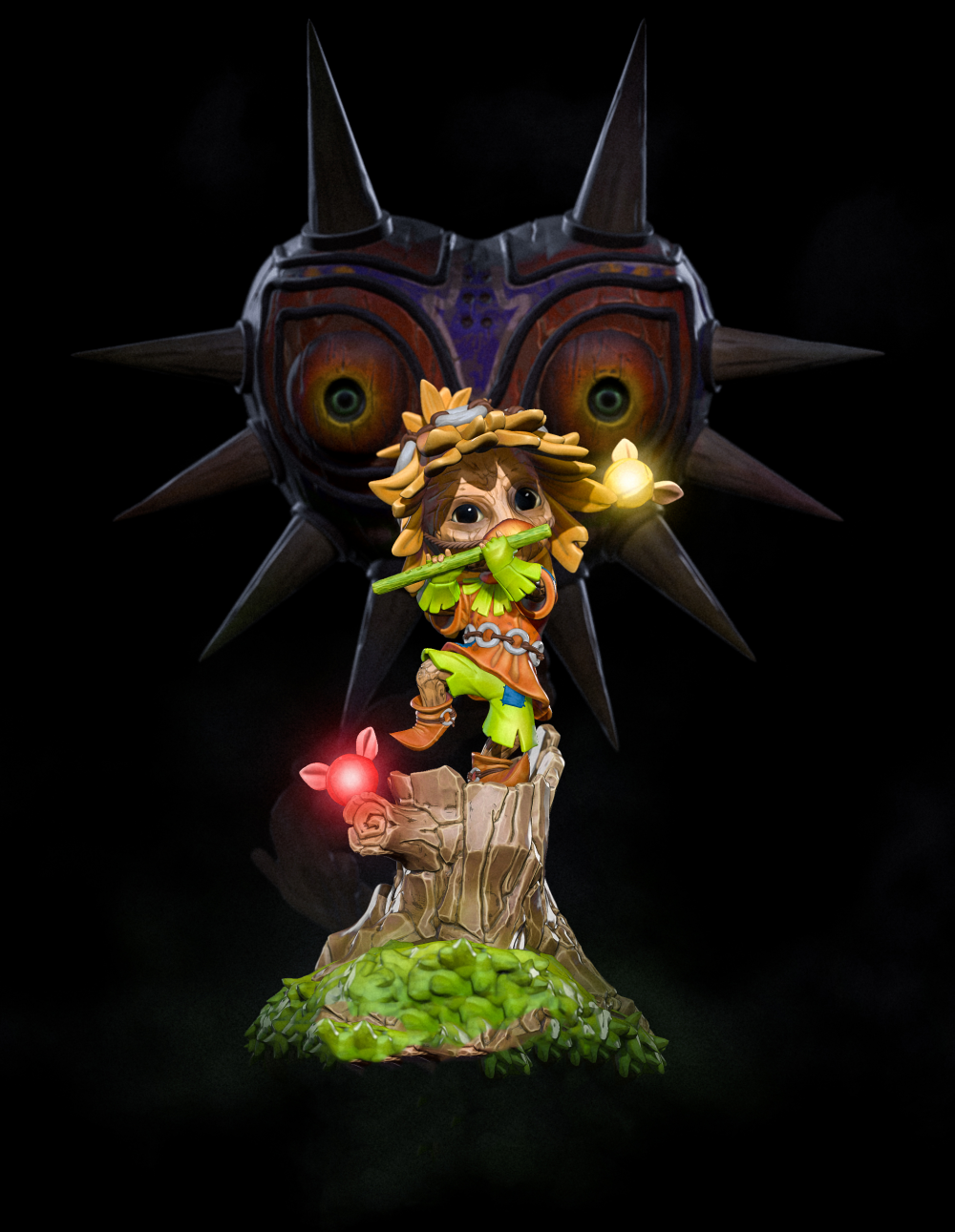 塞尔达传说 骷髅小子3d打印模型_塞尔达传说 骷髅小子3d打印模型stl下