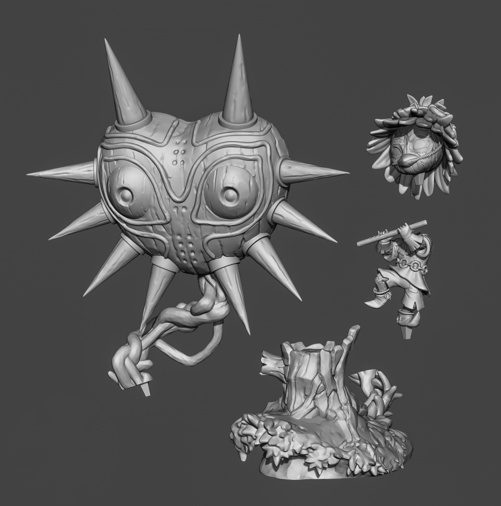 塞尔达传说 骷髅小子3d打印模型_塞尔达传说 骷髅小子3d打印模型stl下