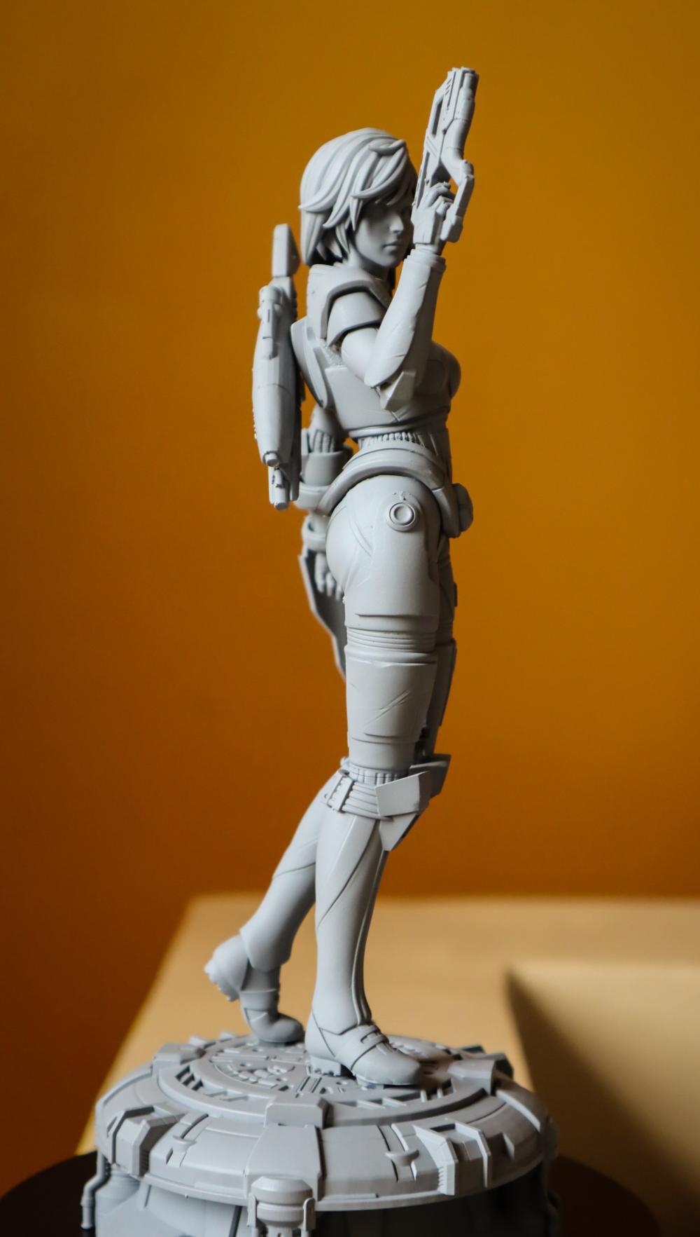 质量效应3 女指挥官3D打印模型