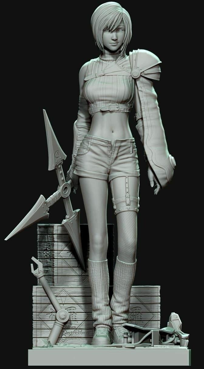 最终幻想 尤菲如月3D打印模型
