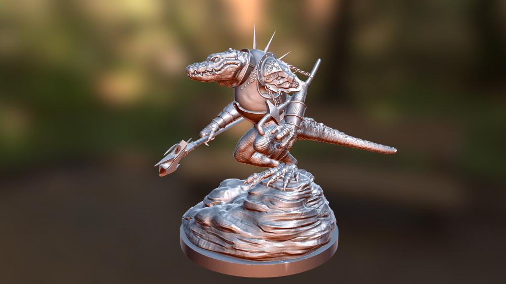 魔创蜥蜴人3D打印模型