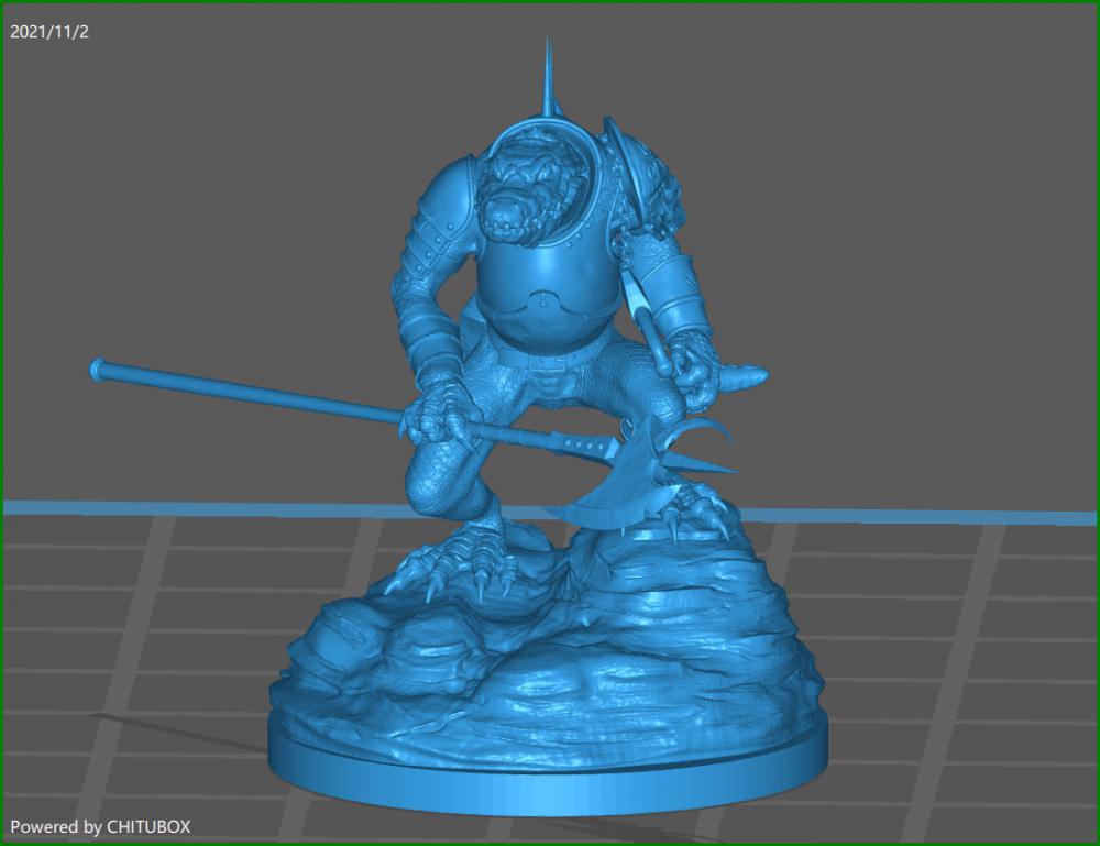 魔创蜥蜴人3D打印模型