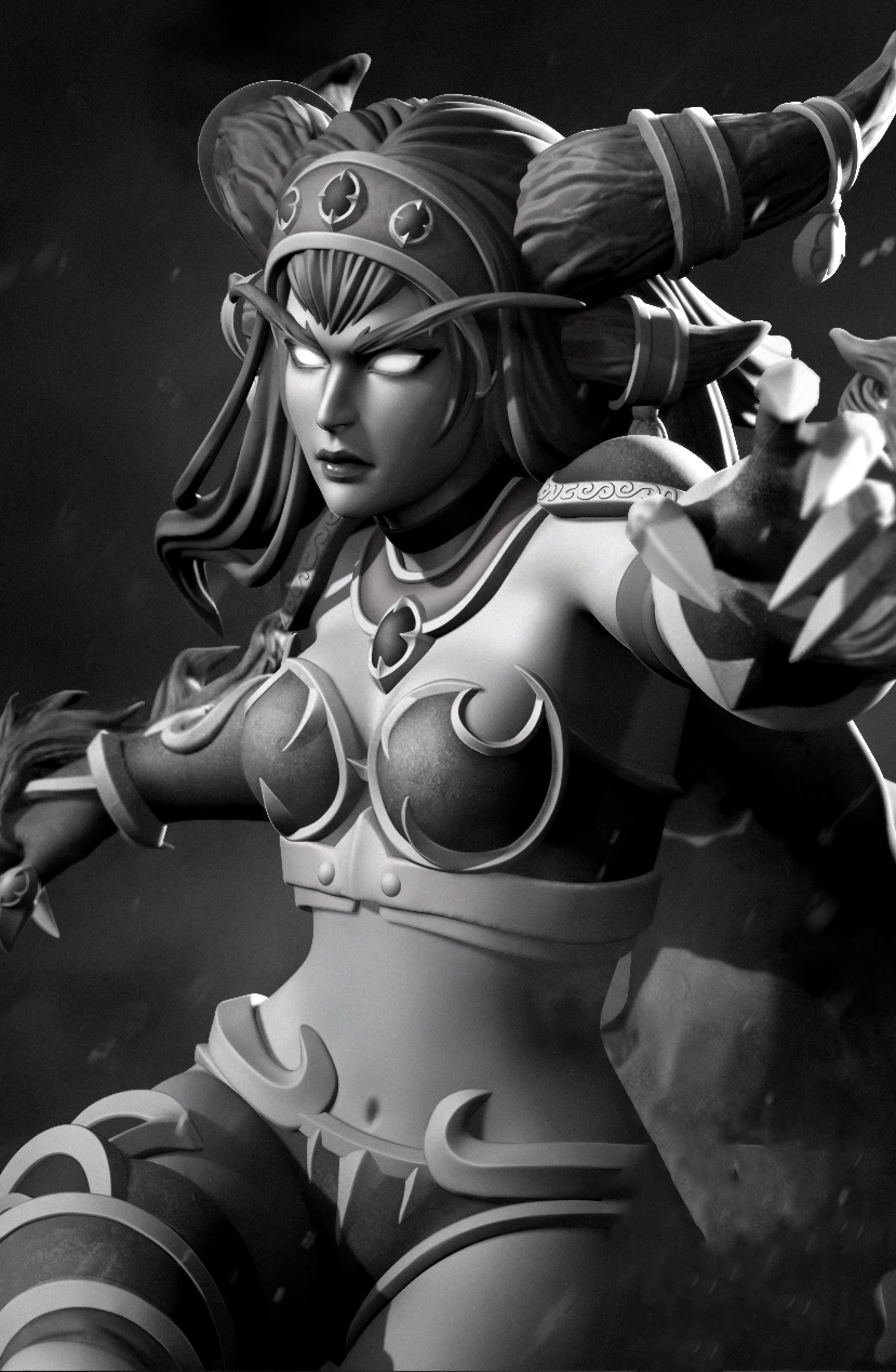 阿莱克丝塔萨 红龙女王3d打印模型