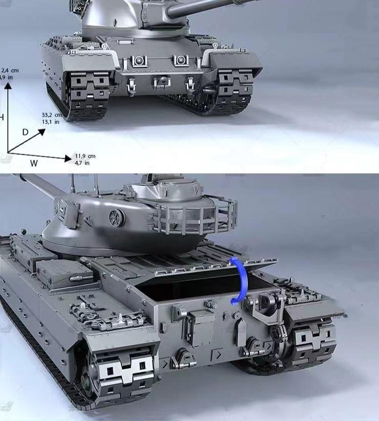 征服者重型坦克3D打印模型