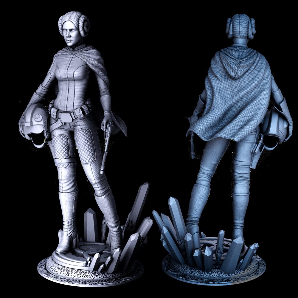 莉亚公主 星球大战3D打印模型