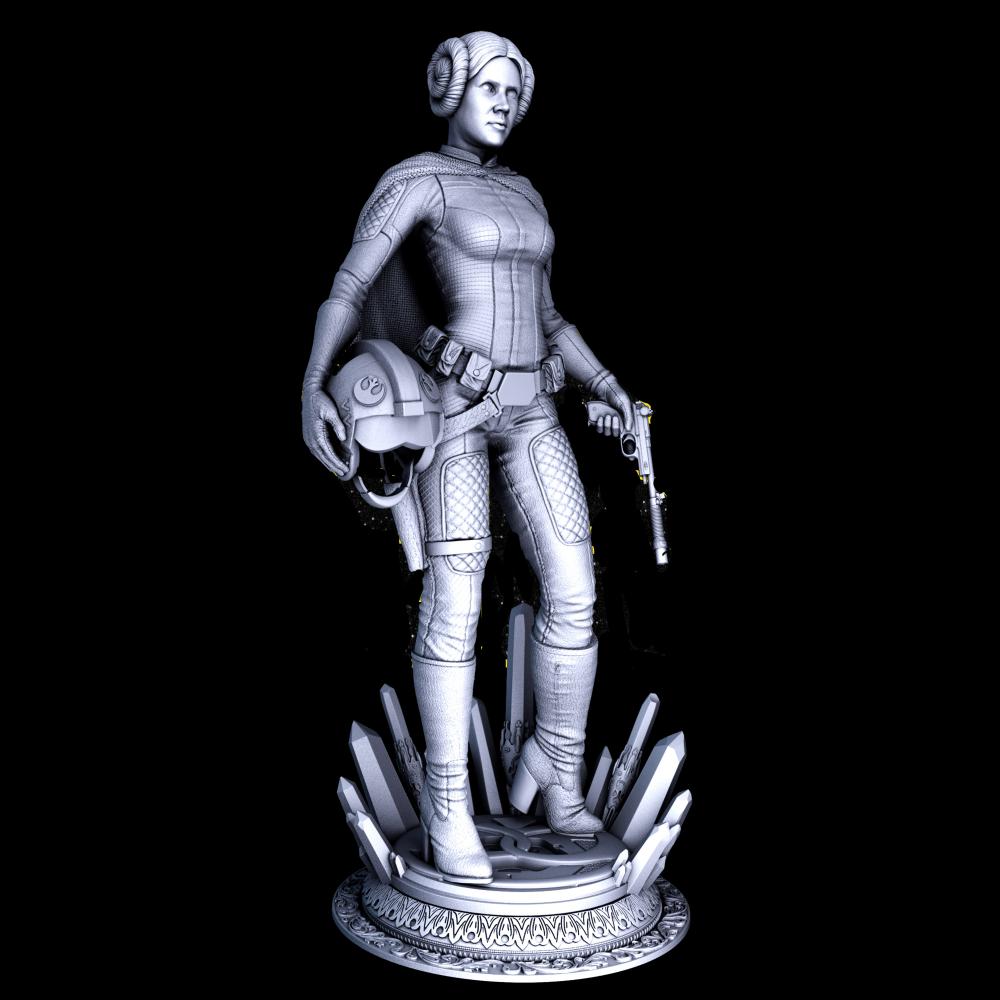 莉亚公主 星球大战3D打印模型