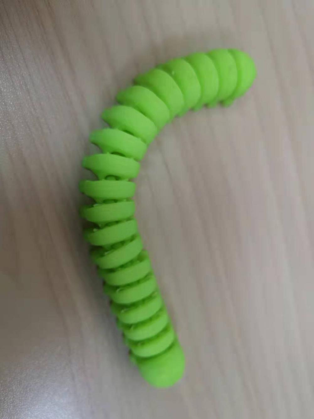 可活动的毛毛虫 千足虫3D打印模型