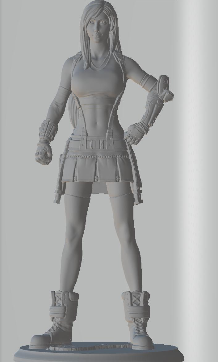 最终幻想 蒂法 站立版3D打印模型