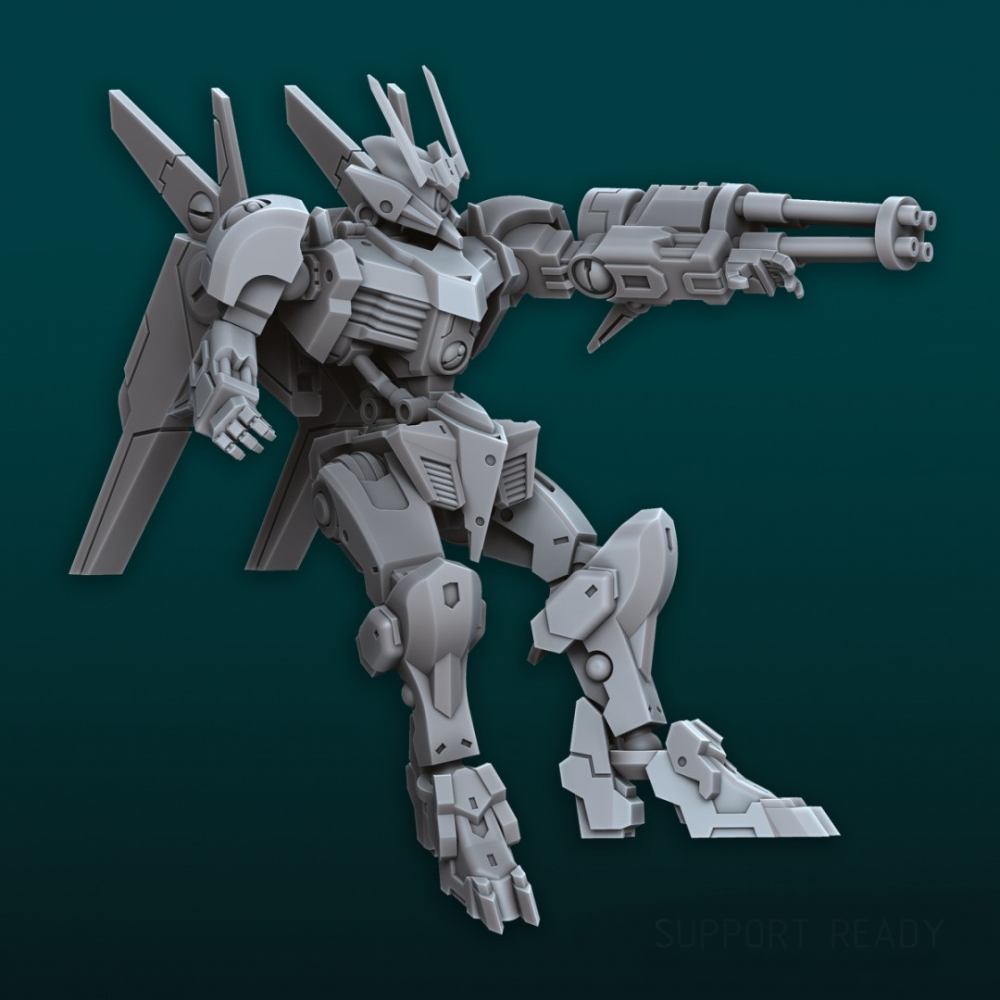 指挥官战斗机甲3d打印模型