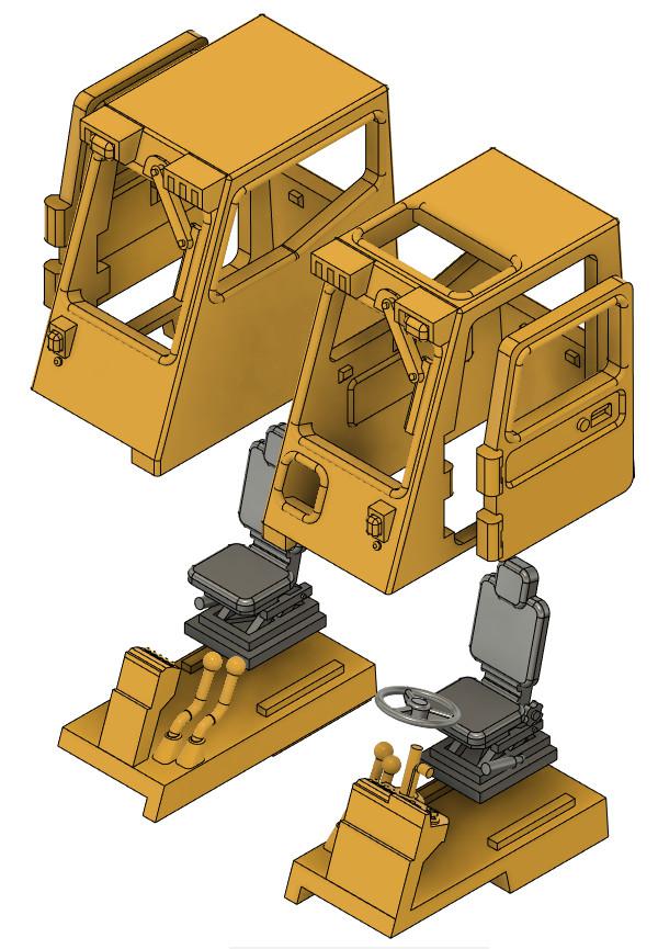 军用叉车3D打印模型