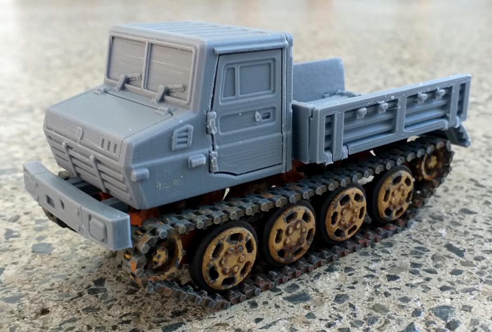 军用货车3D打印模型