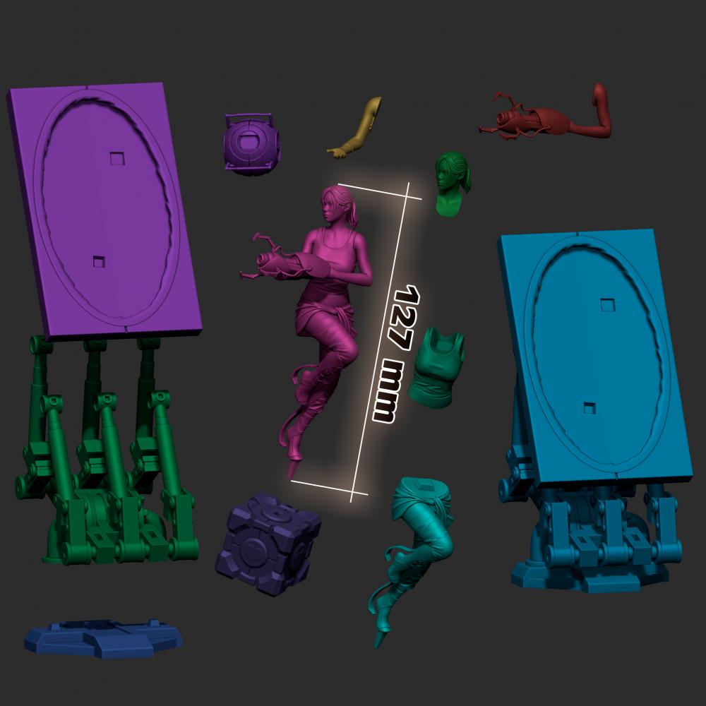 传送门 雪儿3D打印模型