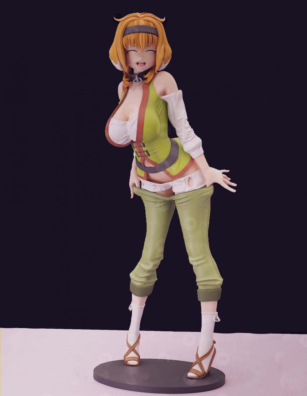 狼人族少女罗克珊3D打印模型