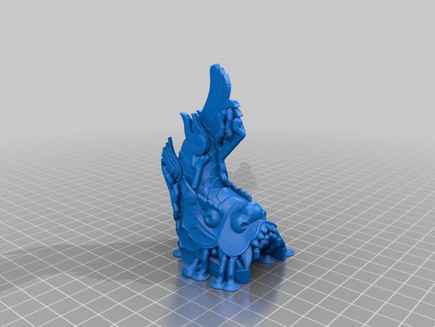 龙鱼3D打印模型