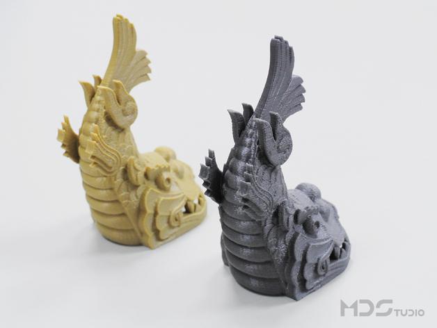 龙鱼3D打印模型