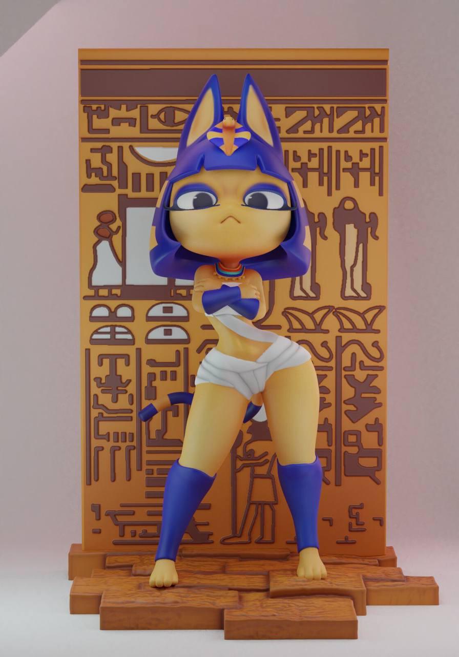 埃及猫 安卡3D打印模型