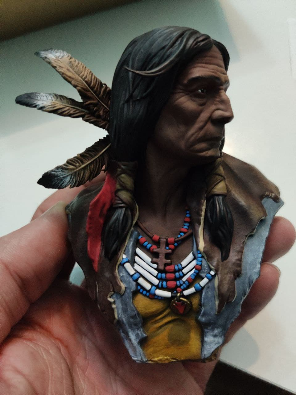 印第安人 胸雕3D打印模型