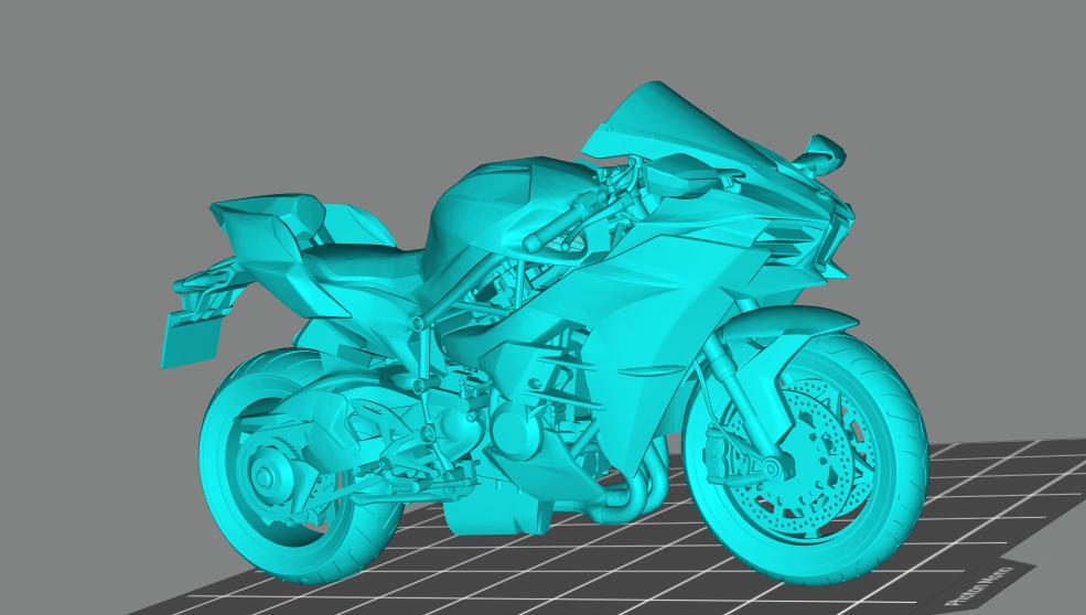 川崎摩托车Ninja H23D打印模型