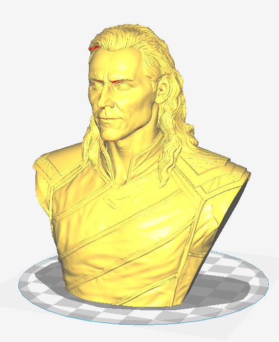 洛基胸像3D打印模型