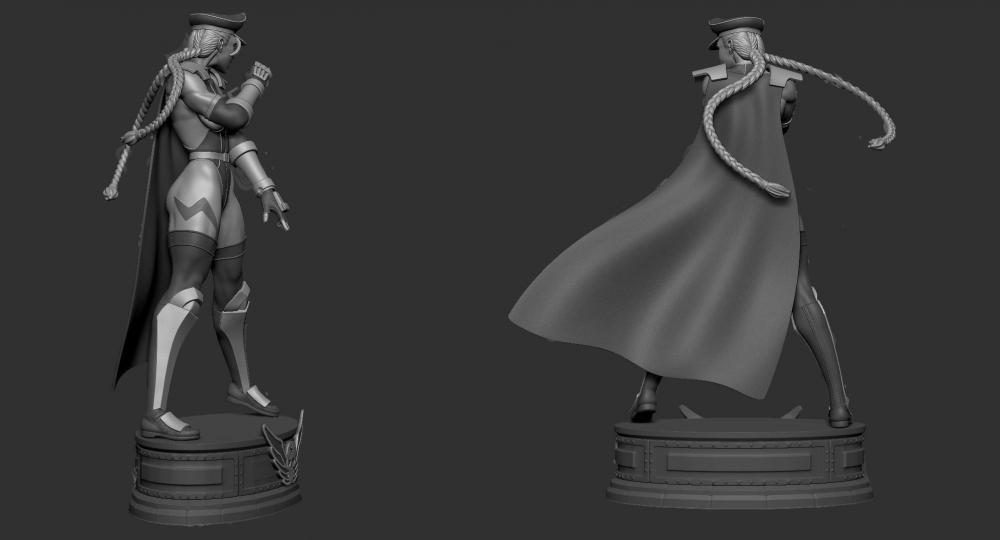 街头霸王 嘉米 女警版3D打印模型