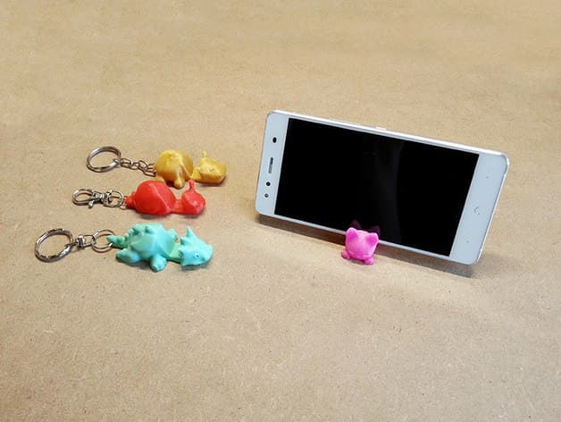 手机支架 挂件版3D打印模型