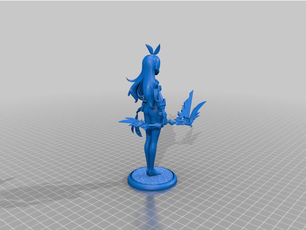 原神安柏3D打印模型