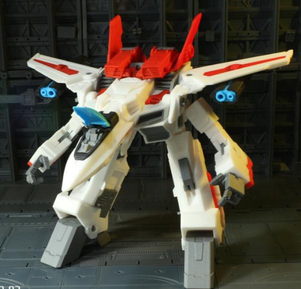 可变形的飞机机器人拼装模型3D打印模型