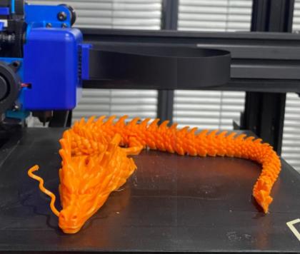 活动的龙模型3D打印模型