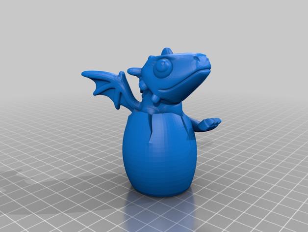 飞龙出壳3D打印模型