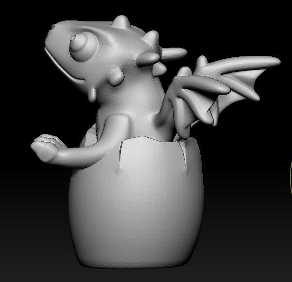 飞龙出壳3D打印模型