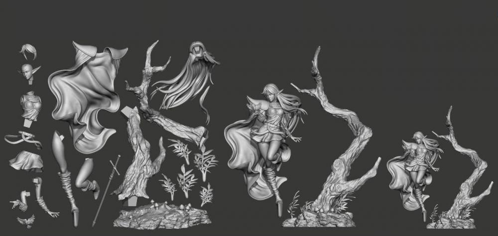 蒂德莉特 罗德岛战记3D打印模型