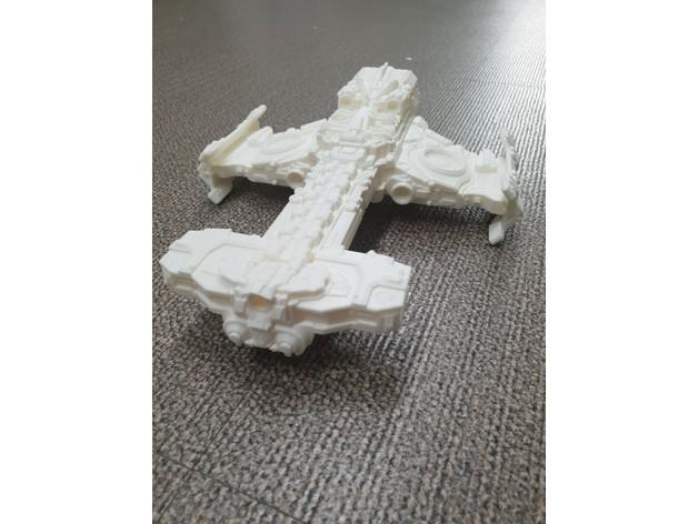 星际争霸2休伯利安号3D打印模型