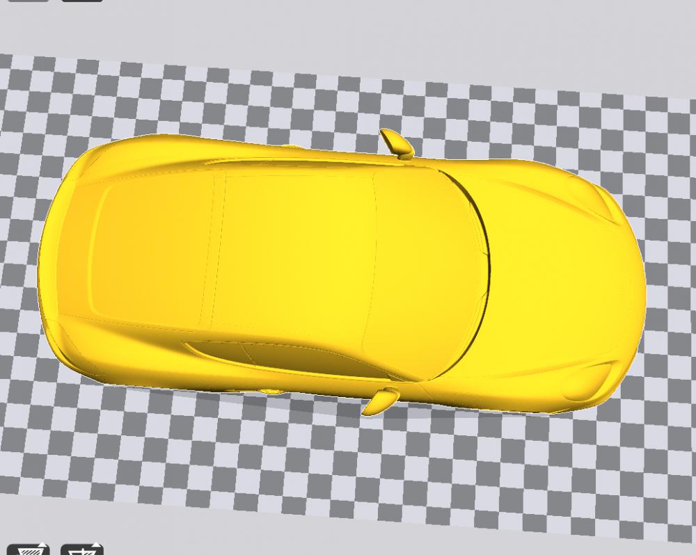 保时捷跑车3D打印模型