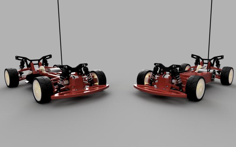 4WD巡回概念赛车3D打印模型