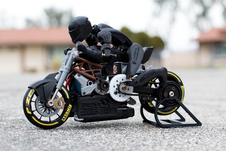 2016杜卡迪德拉克斯特概念拖自行车模型3D打印模型