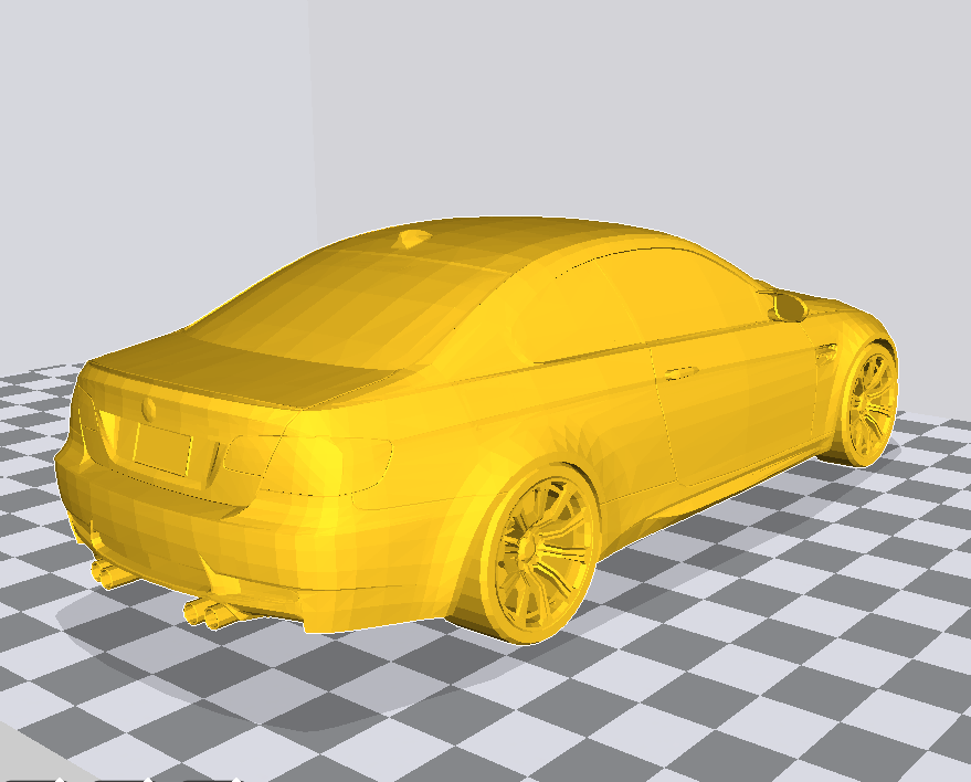 宝马M3跑车3D打印模型