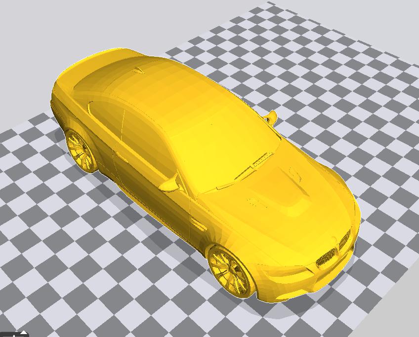 宝马M3跑车3D打印模型
