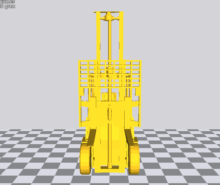 叉车3D打印模型